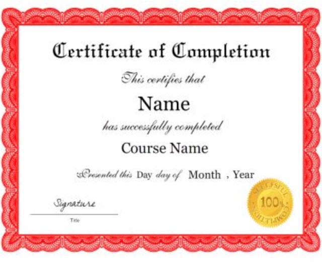 Course Certification